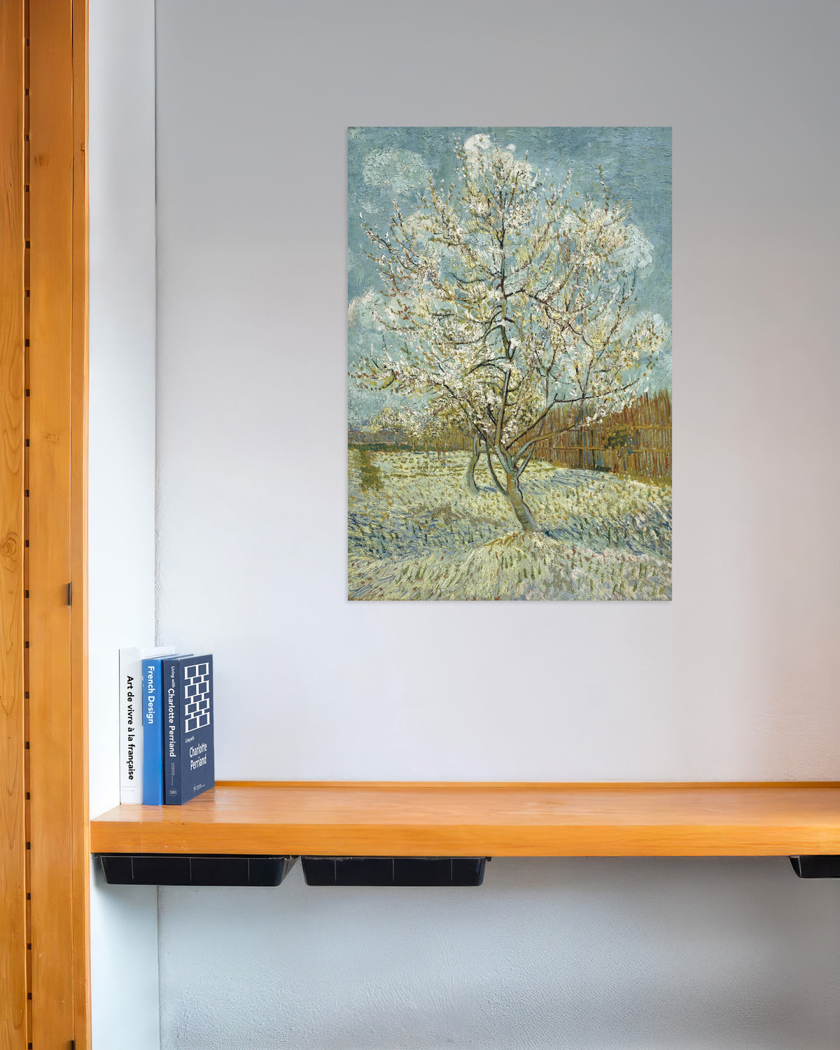 Poster of The Pink Peach Tree (1888) by Vincent van Gogh