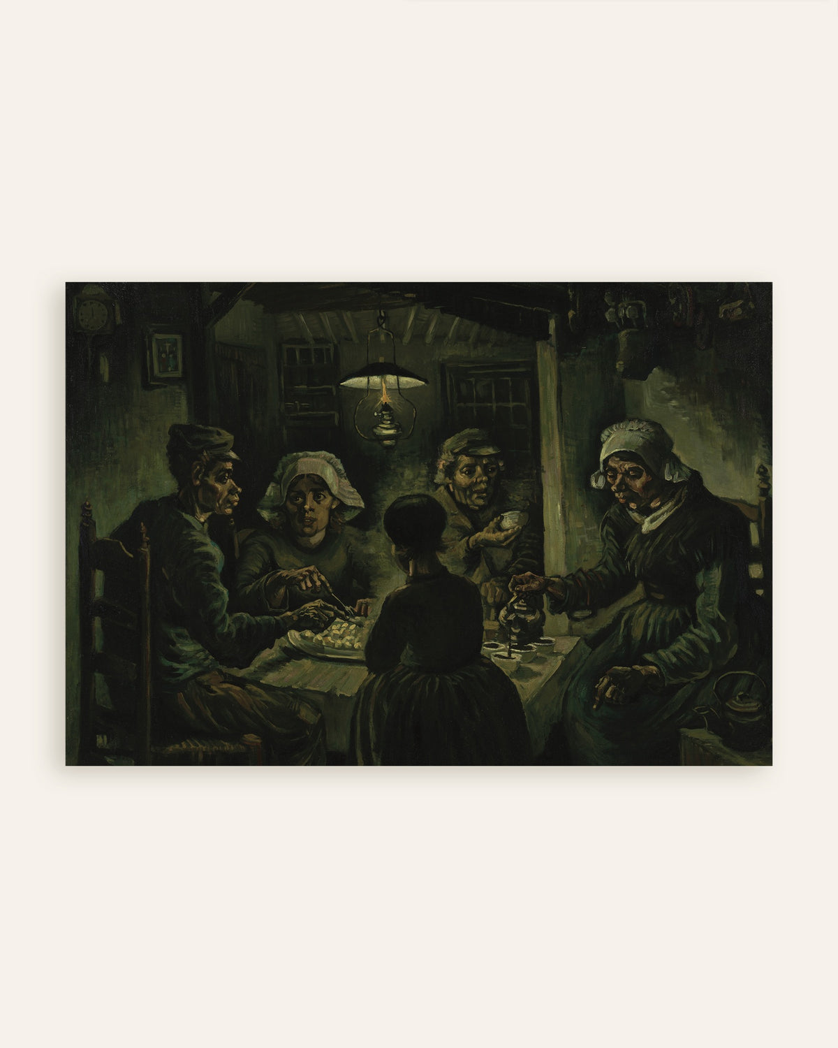 Poster of The Potato Eaters (1885) by Vincent van Gogh, thumbnail