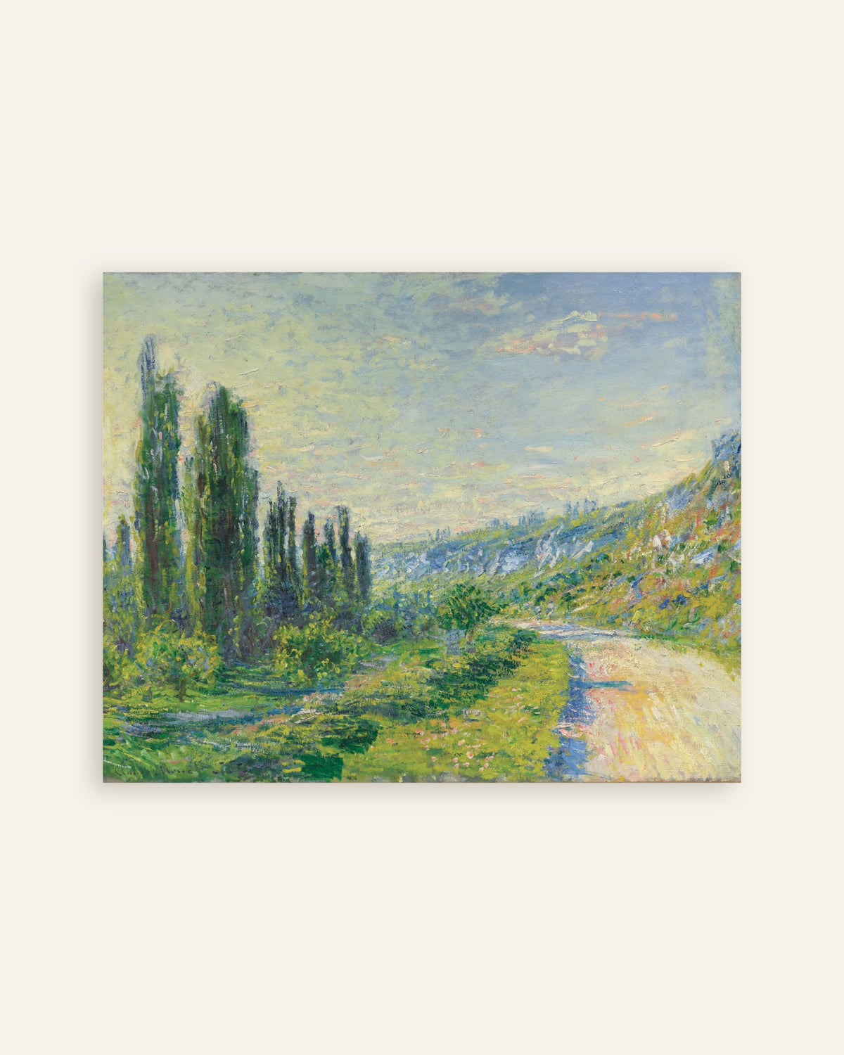 Poster of The Road at Vétheuil (c. 1880) by Claude Monet, thumbnail