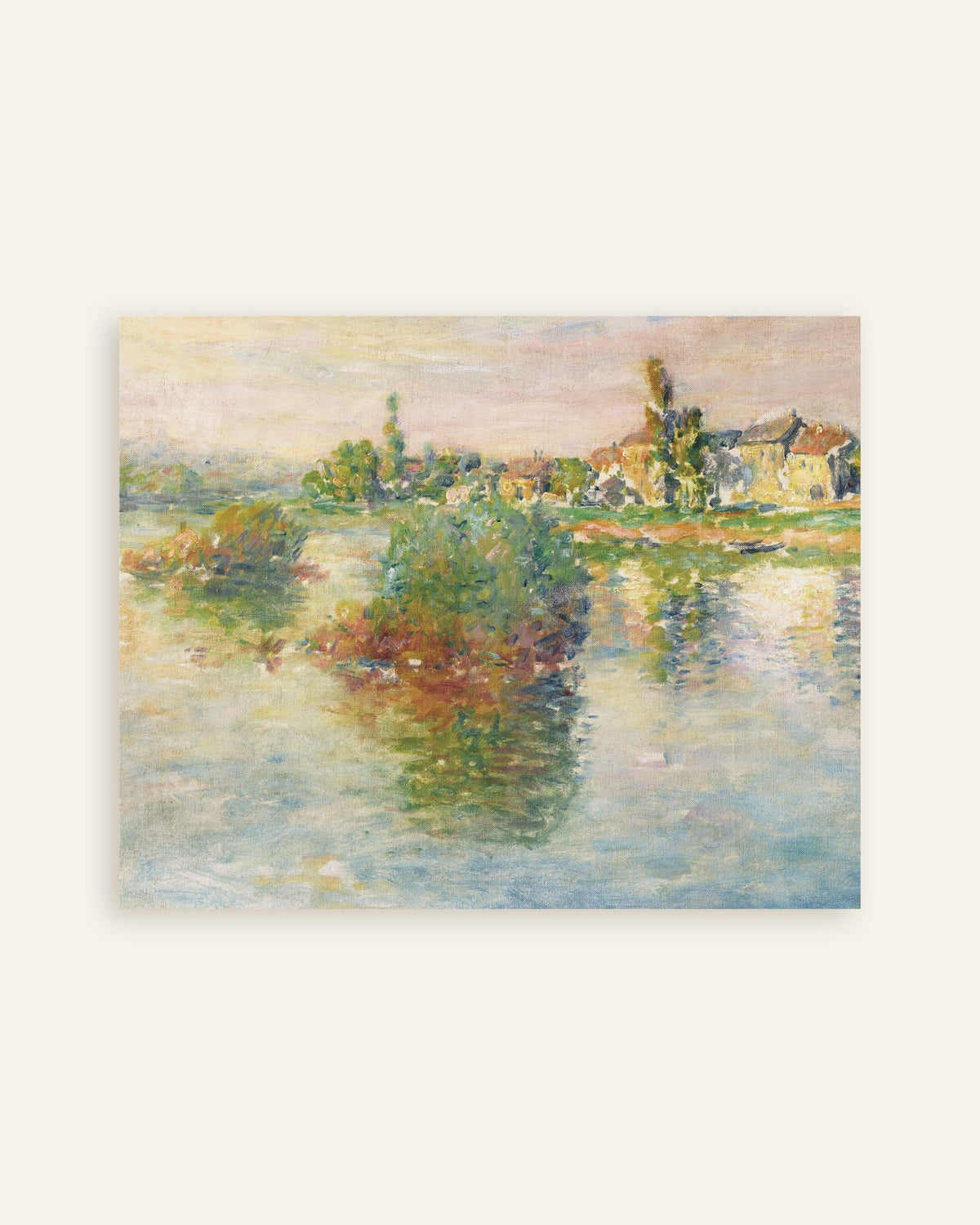 Poster of The Seine at Lavacourt (1879) by Claude Monet, thumbnail