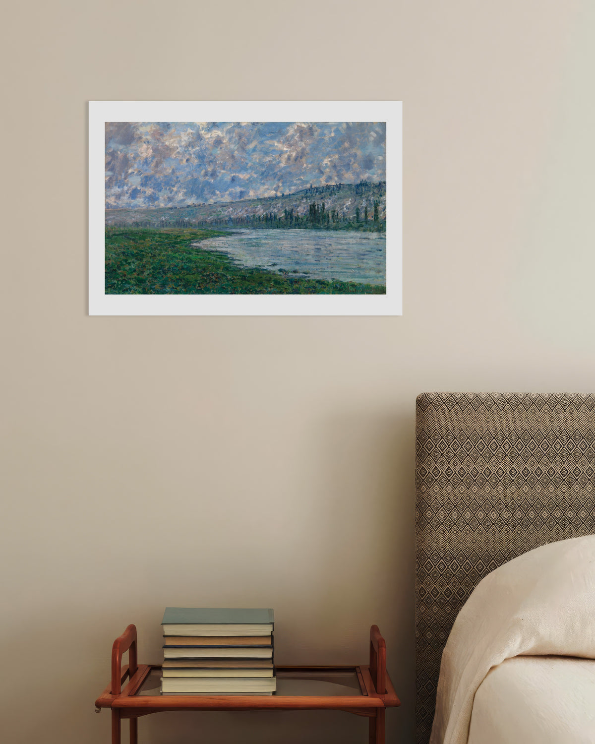 Poster of The Seine at Vétheuil (1880) by Claude Monet