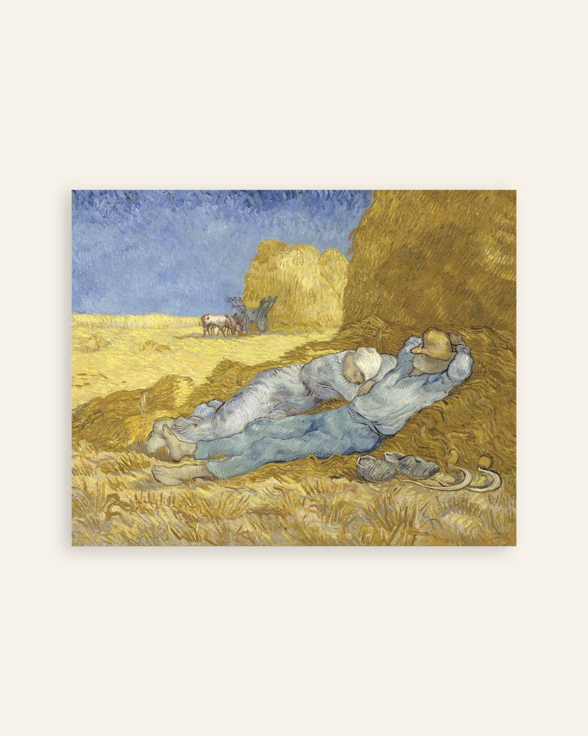 Poster of The Siesta, after Millet (1890) by Vincent van Gogh, thumbnail