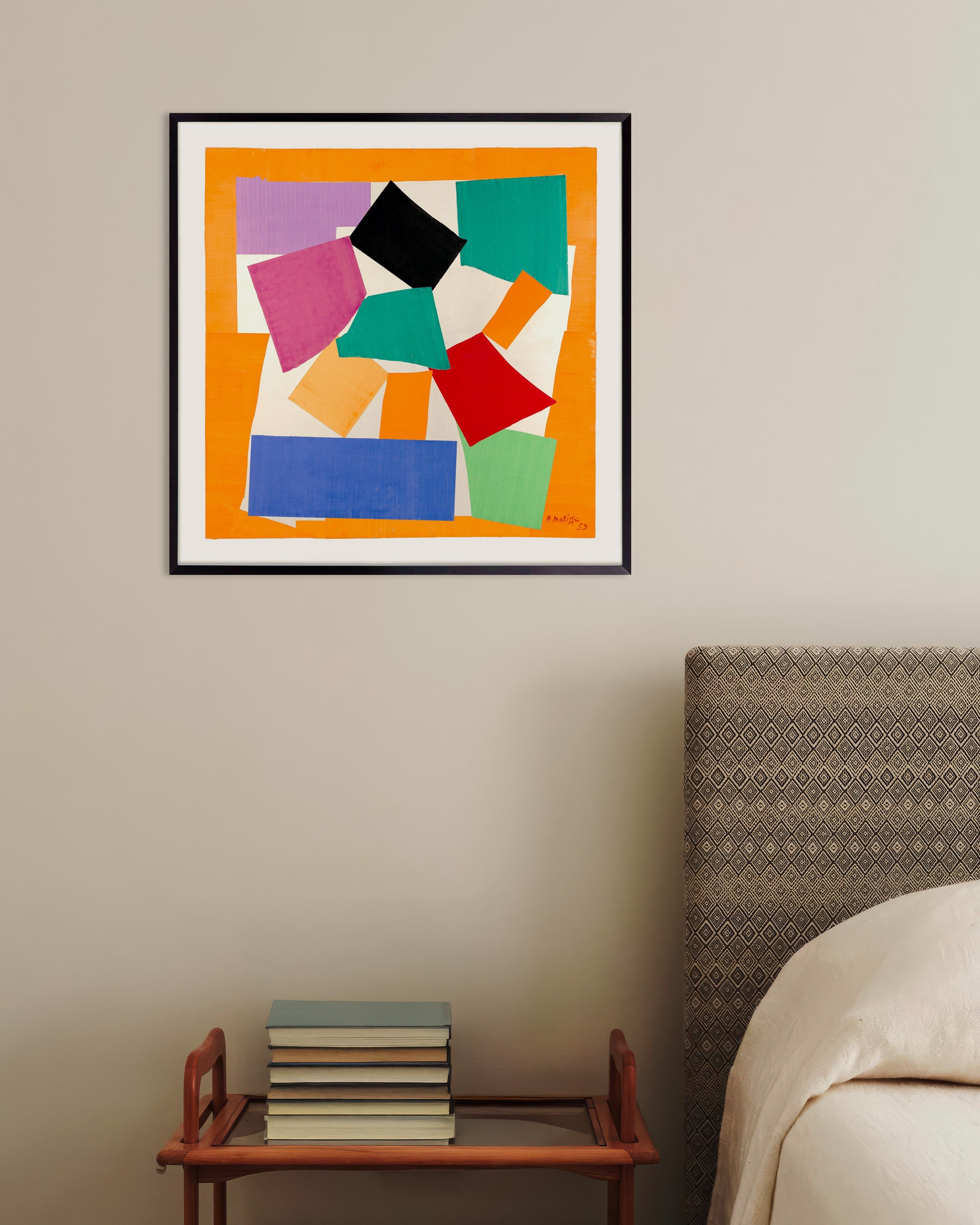 Poster of The snail (1953) by Henri Matisse - Poster, with metal frame