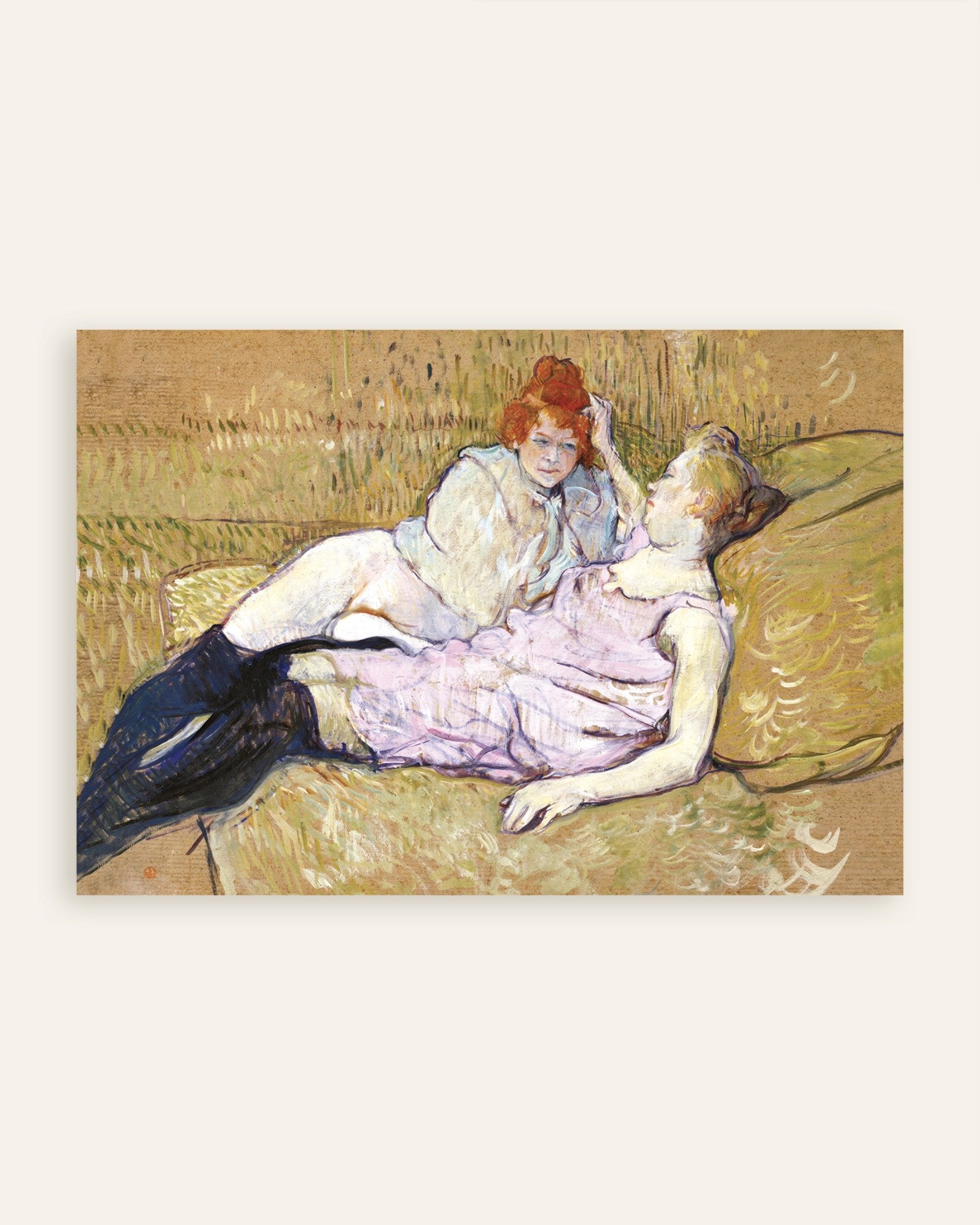 Poster of The Sofa (ca. 1894-1896) by Henri de Toulouse-Lautrec, thumbnail