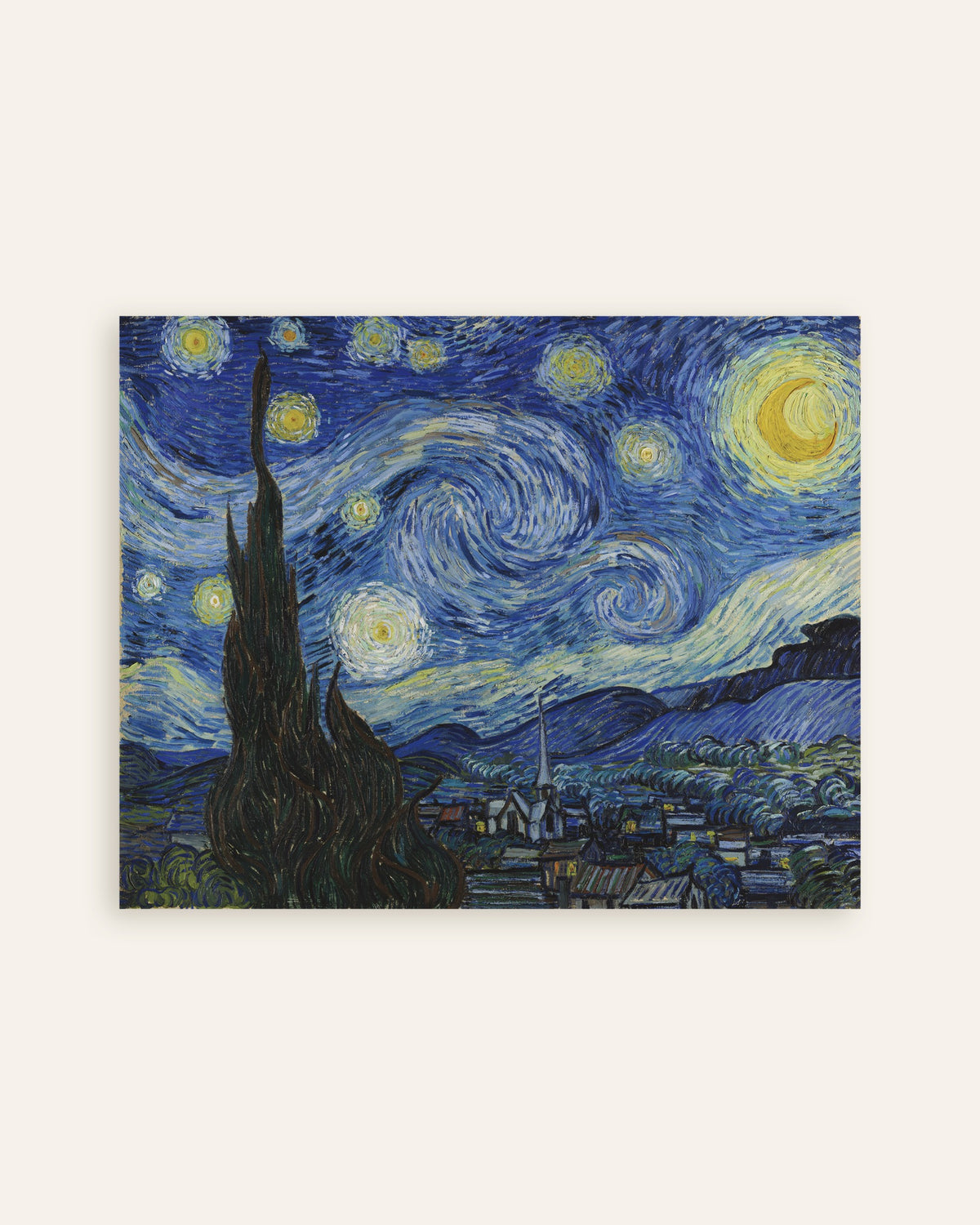 Poster of The Starry Night (1889) by Vincent van Gogh, thumbnail