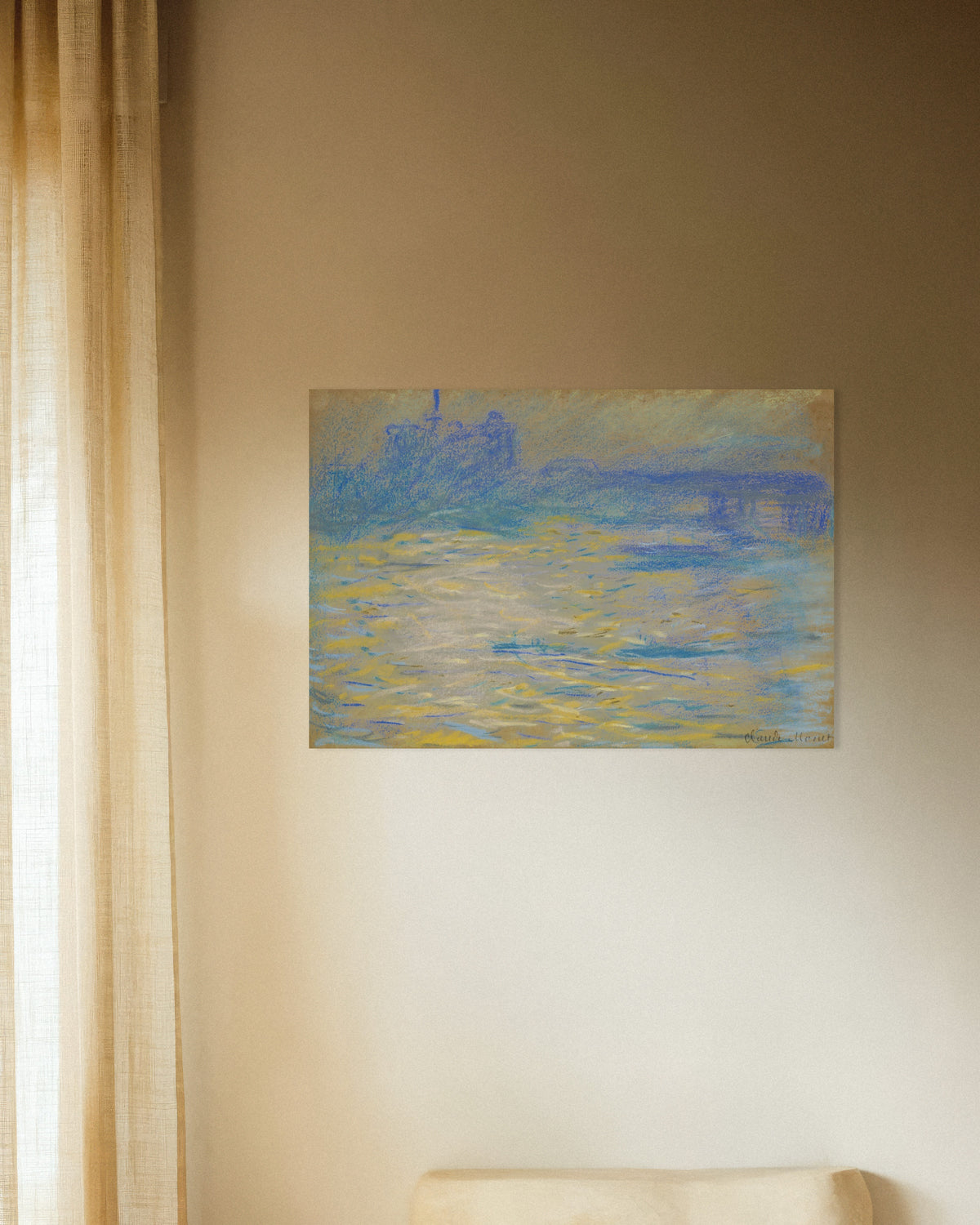 Poster of The Thames (1901) by Claude Monet