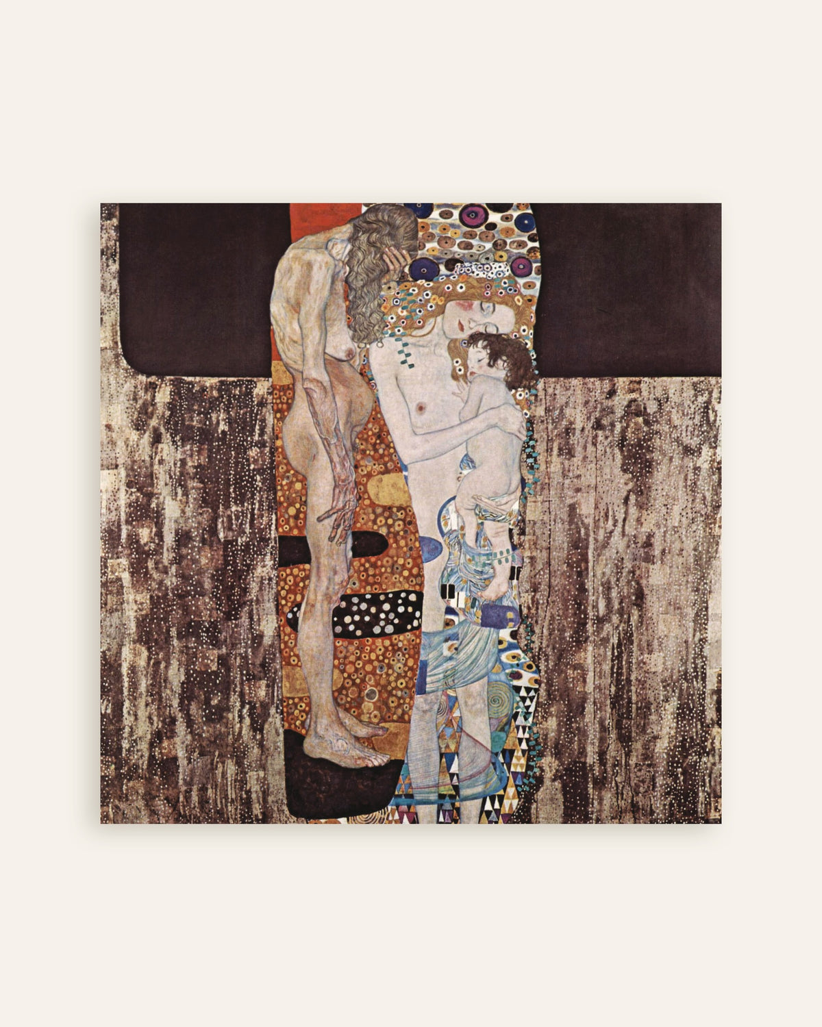 Poster of The Three Ages of Woman (1905) by Gustav Klimt, thumbnail