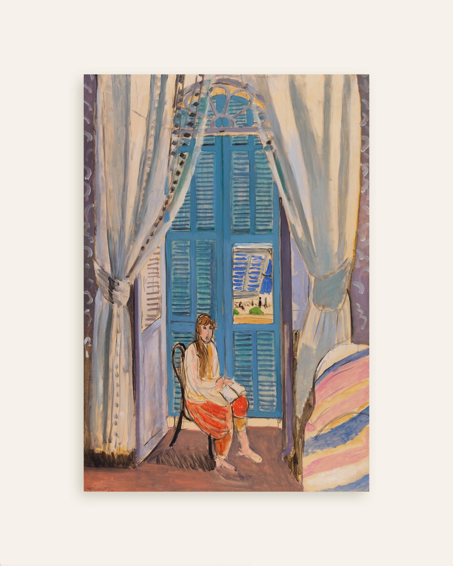 Poster of The venetian blinds (1919) by Henri Matisse, thumbnail