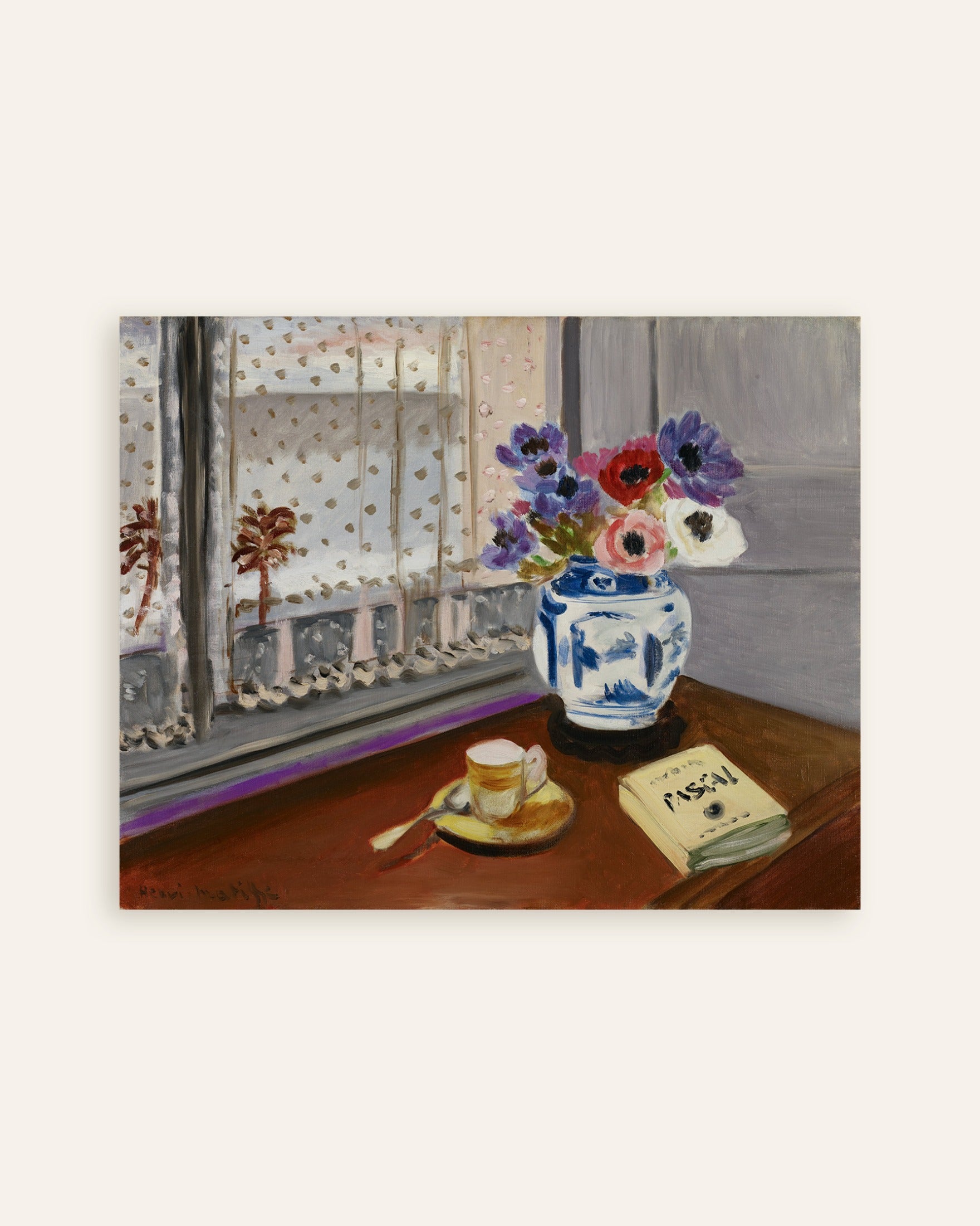 Poster of Still life with Pascal’s Pensées (1924) by Henri Matisse, thumbnail