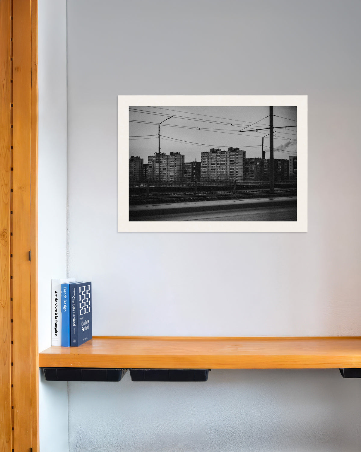 Poster of Tower Blocks Beyond the Tram Wires