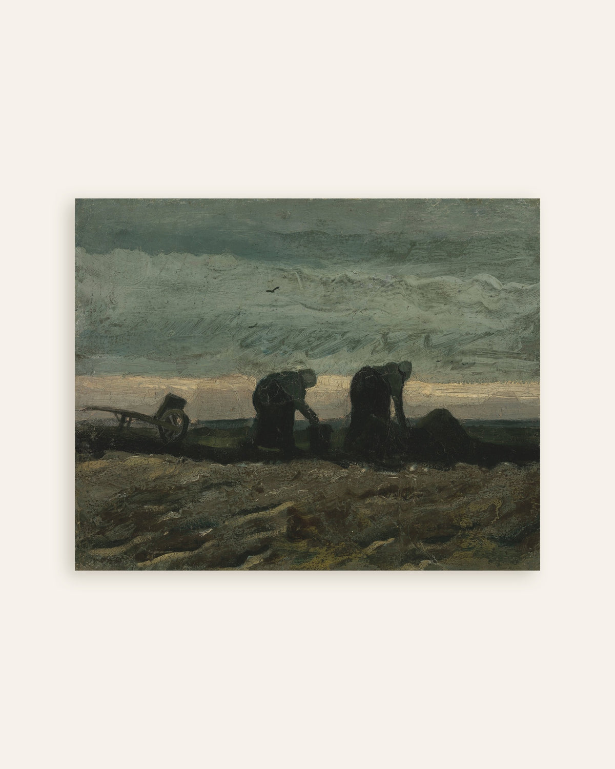 Poster of Two Women on the Heath (1883) by Vincent van Gogh, thumbnail