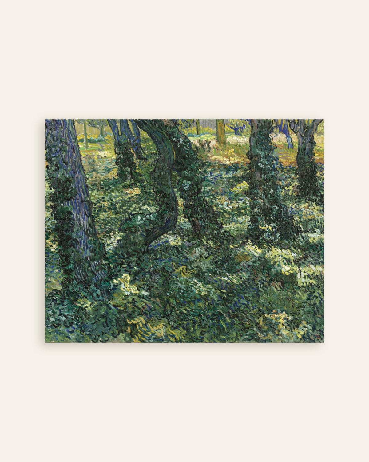 Poster of Undergrowth (1887) by Vincent van Gogh, thumbnail