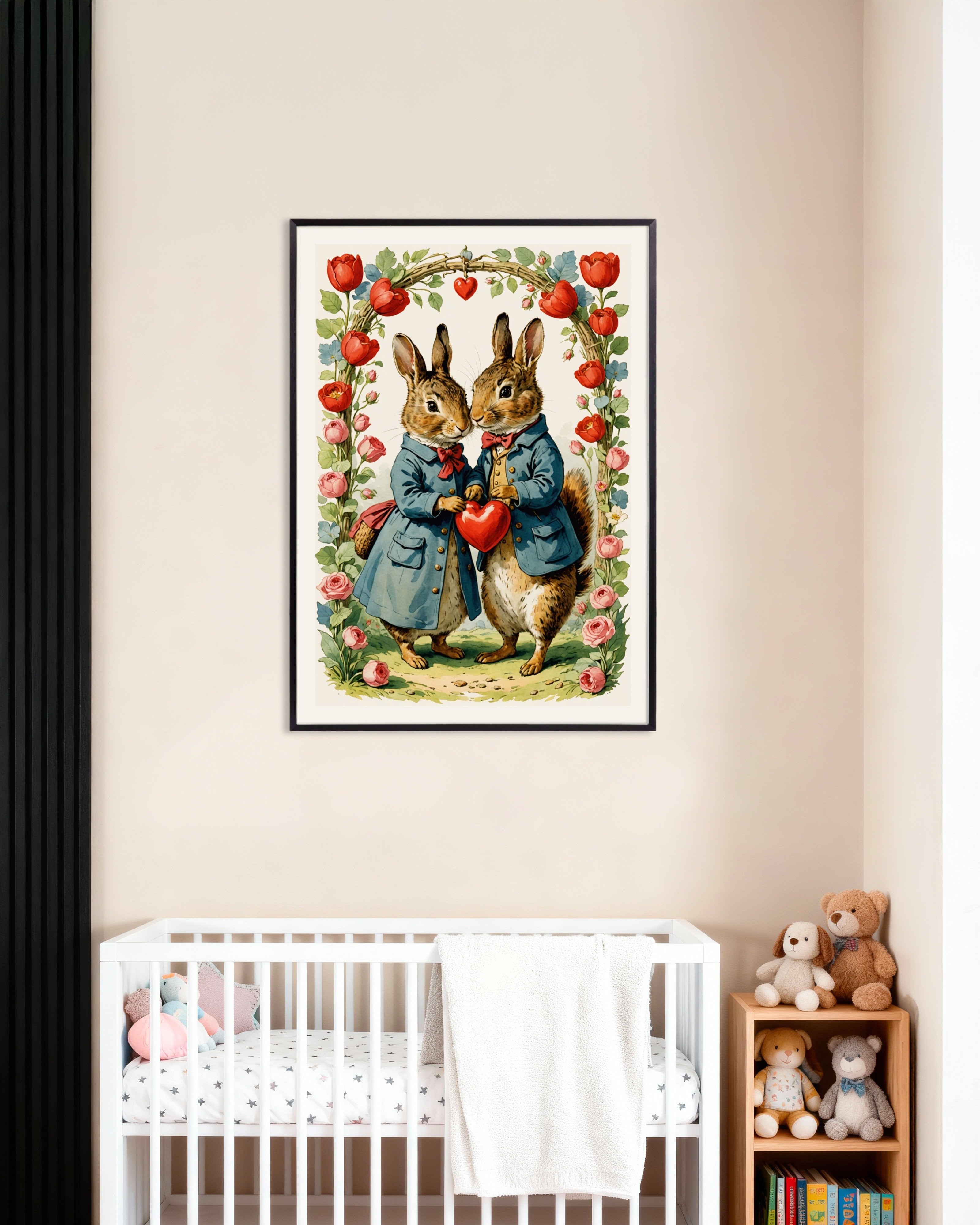 Poster of Valentine's Day love between us - Poster, with metal frame