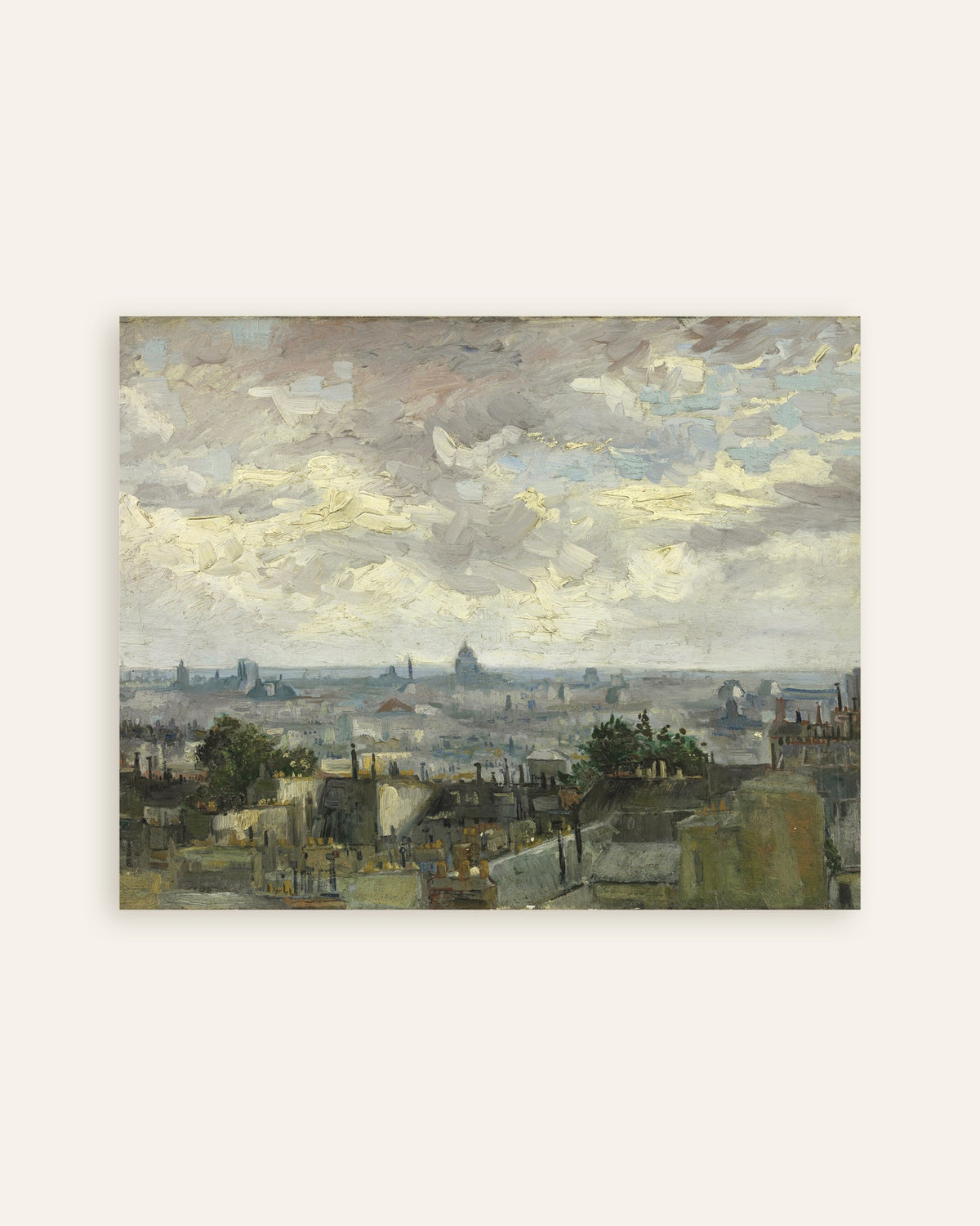 Poster of View of Paris (1886) by Vincent van Gogh, thumbnail