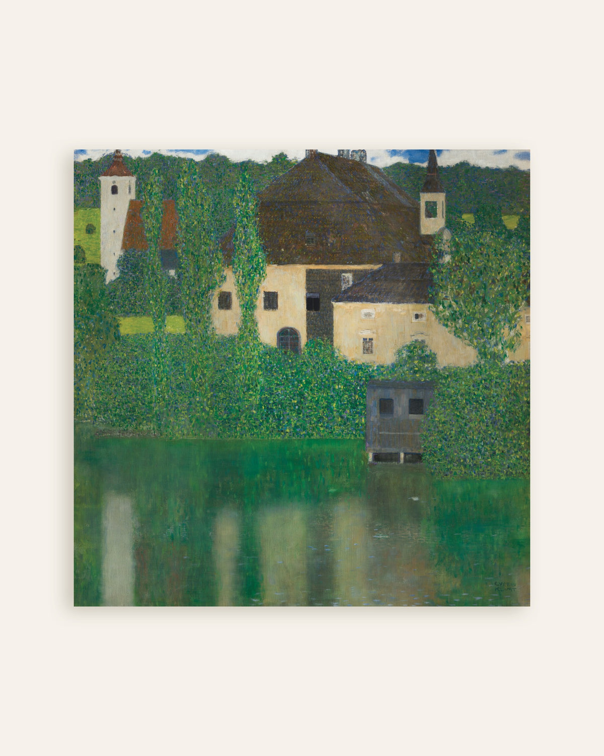 Poster of Water Castle (1908–1909) by Gustav Klimt, thumbnail