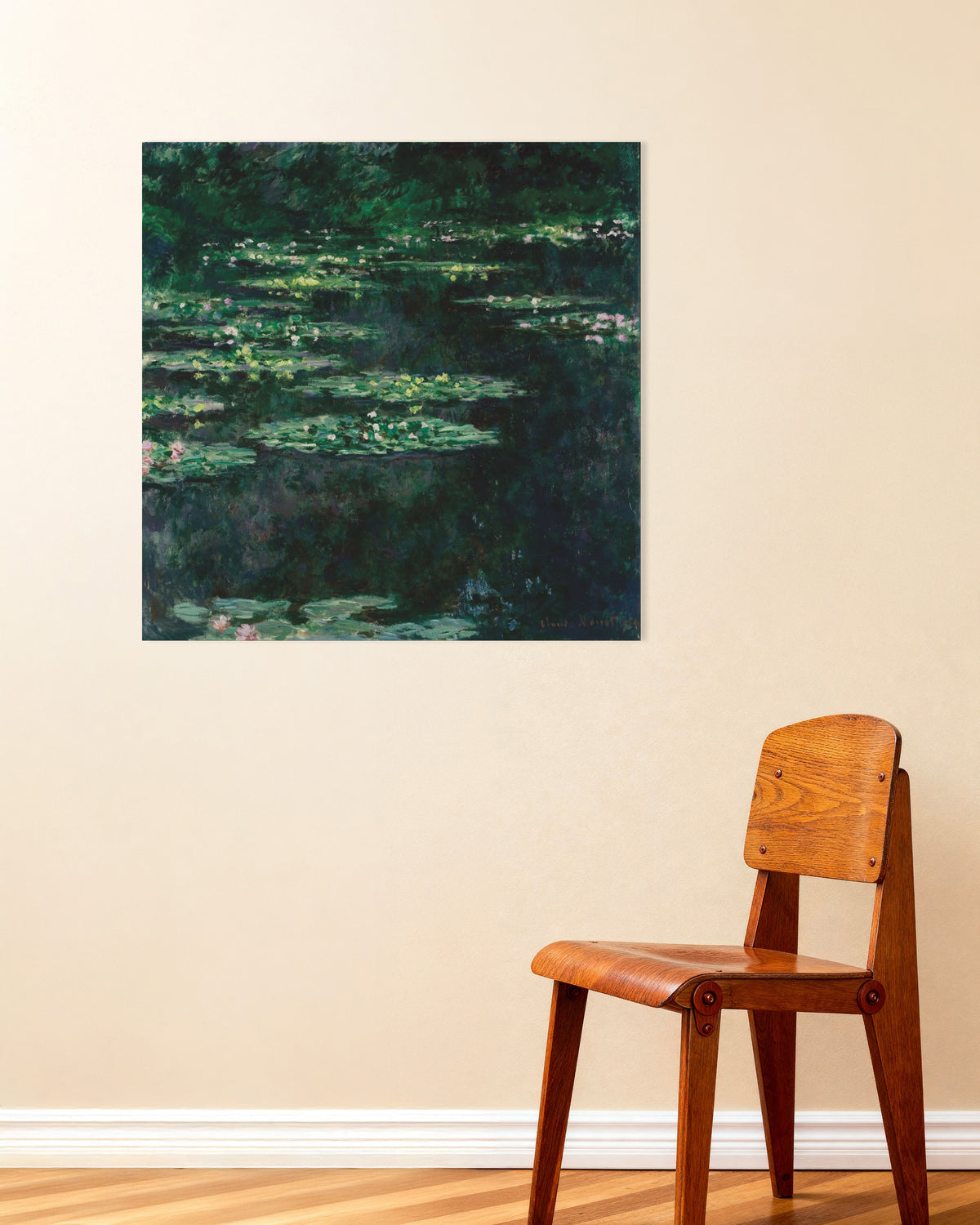 Poster of Water Lilies (1904) by Claude Monet