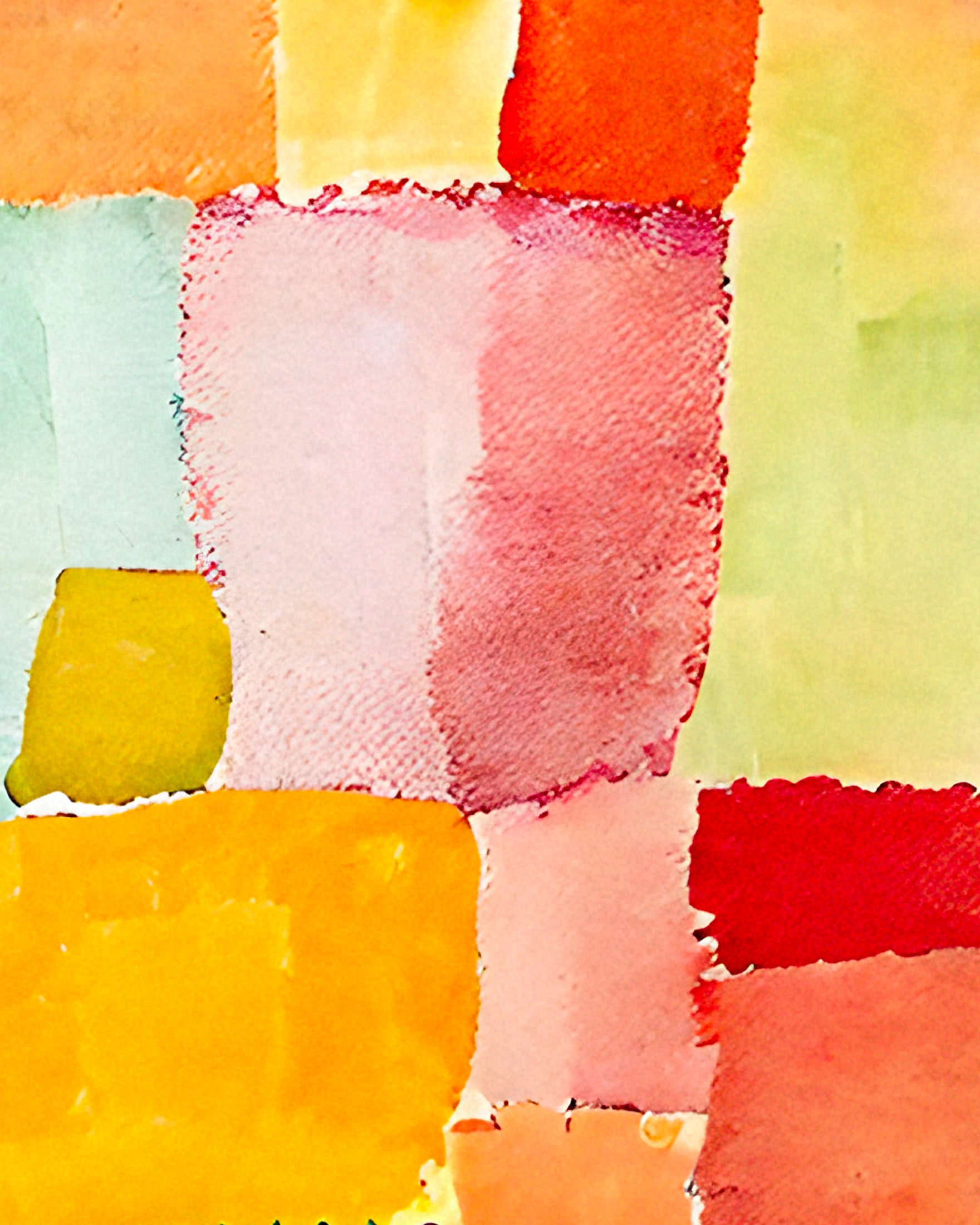 Watercolour, vibrant blocks – Print
