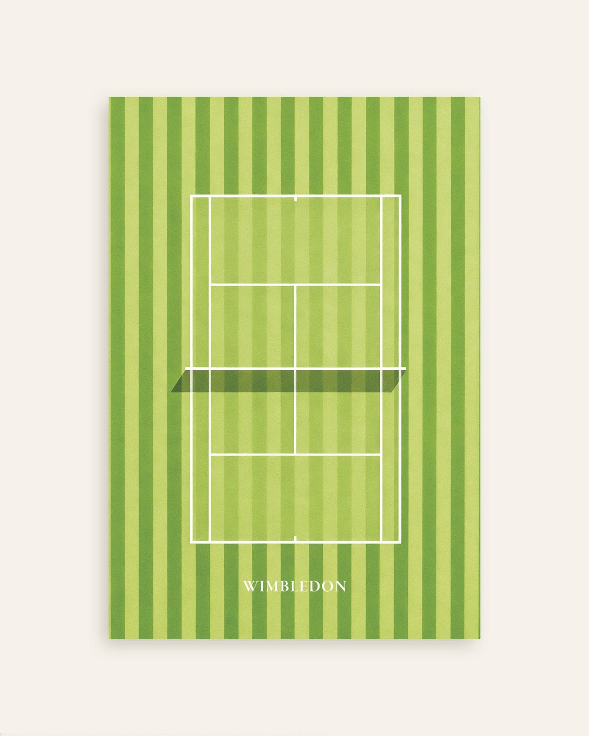 Poster of Wimbledon poster – Grass court tennis art print, thumbnail