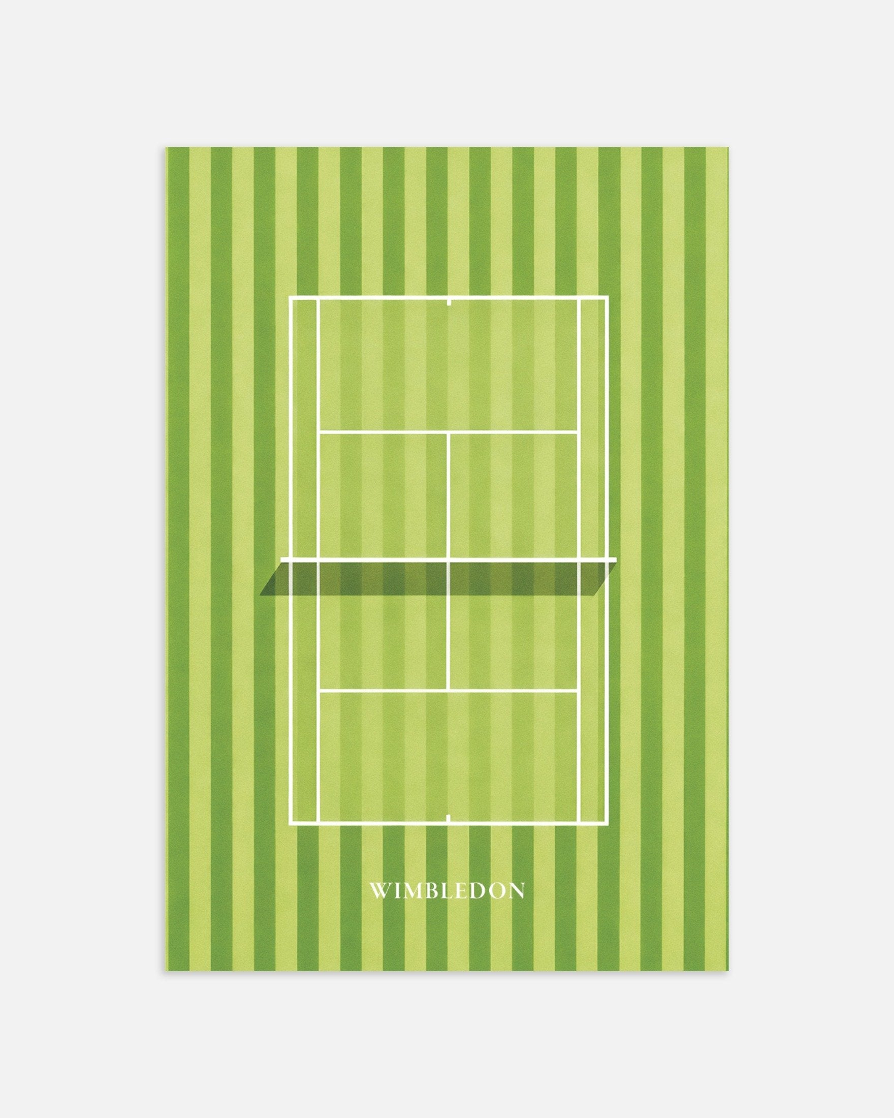 Poster of Wimbledon poster – Grass court tennis art print, thumbnail