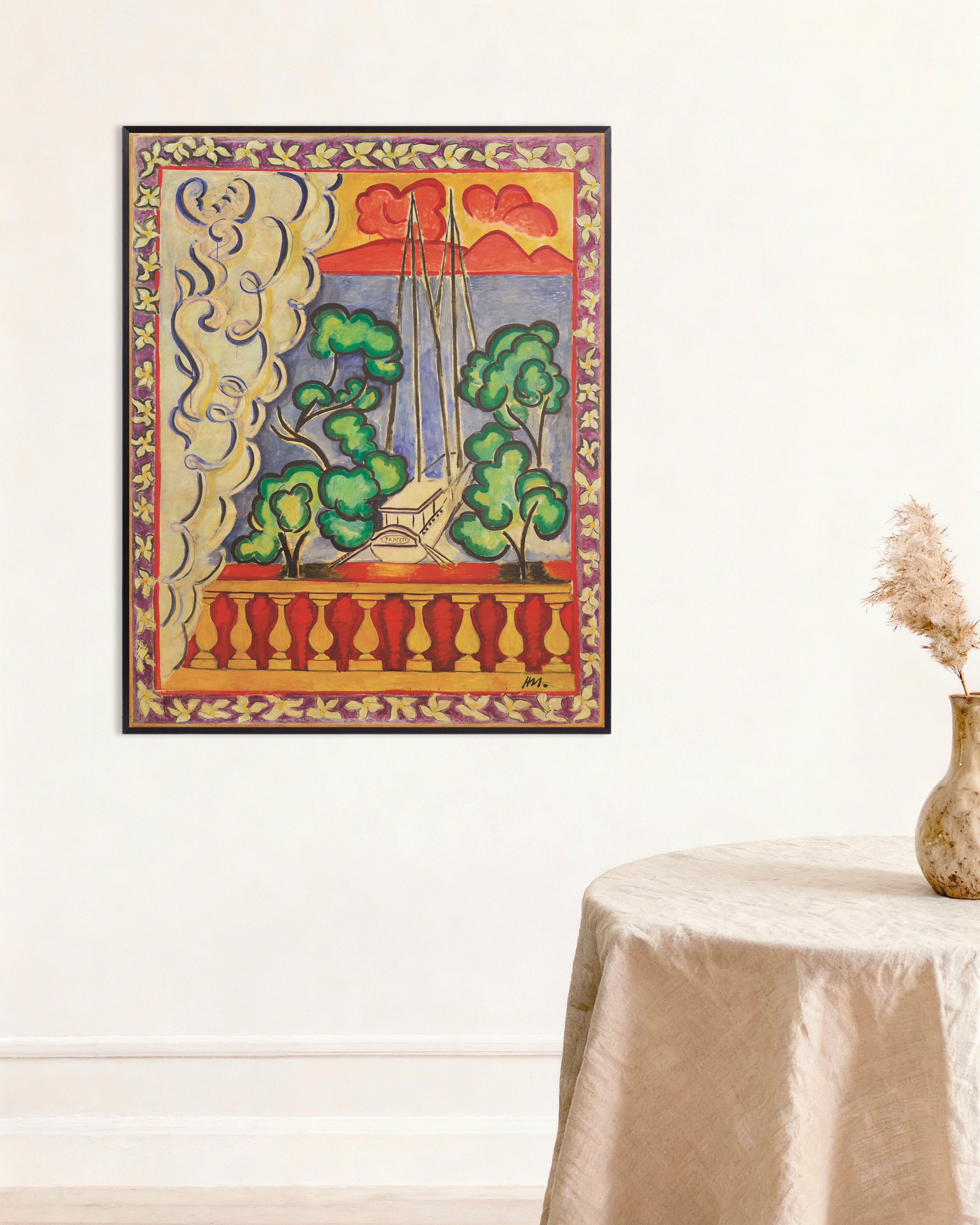 Poster of Window in Tahiti (1935) by Henri Matisse - Poster, with metal frame