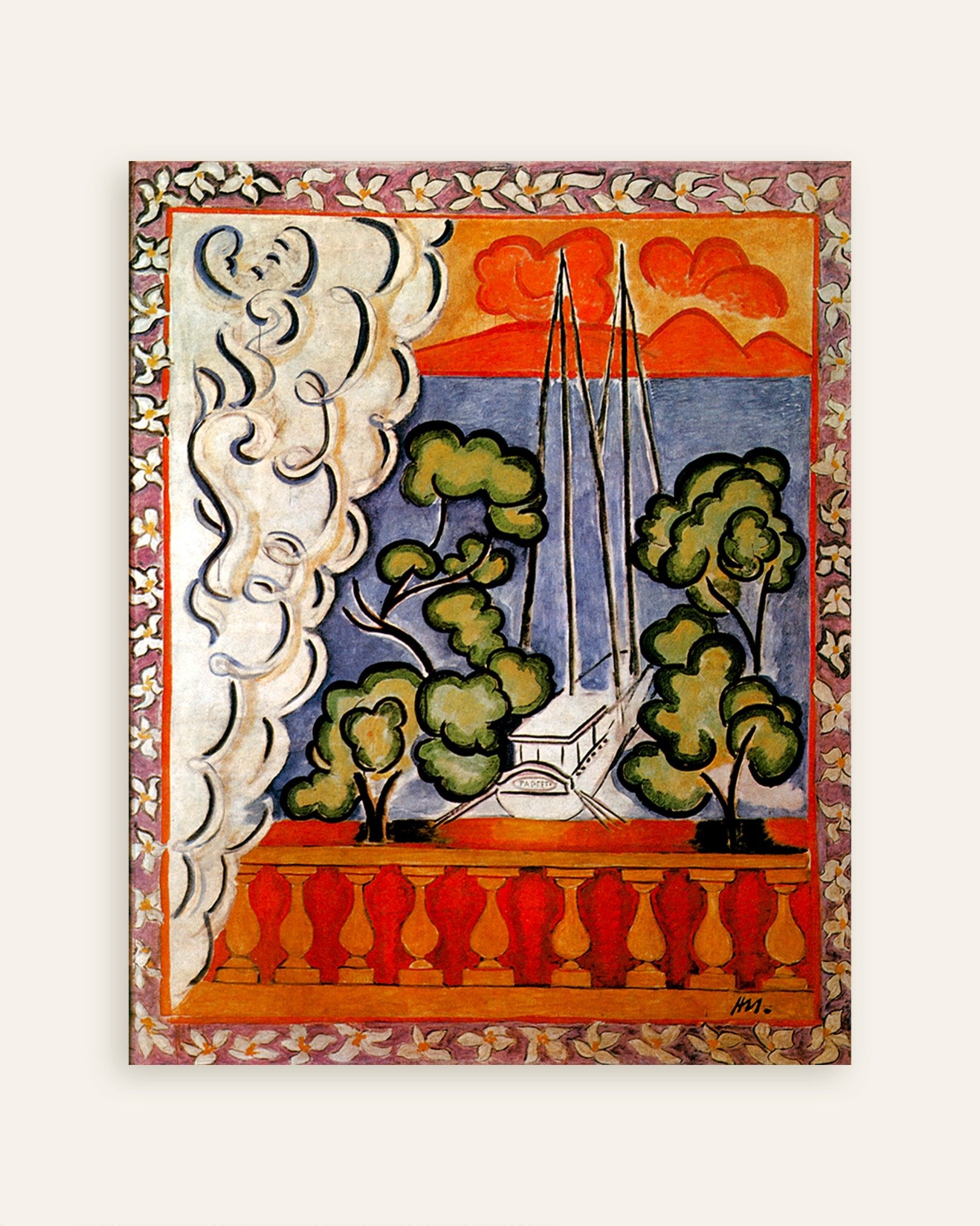 Poster of Window in Tahiti (1935) by Henri Matisse, thumbnail