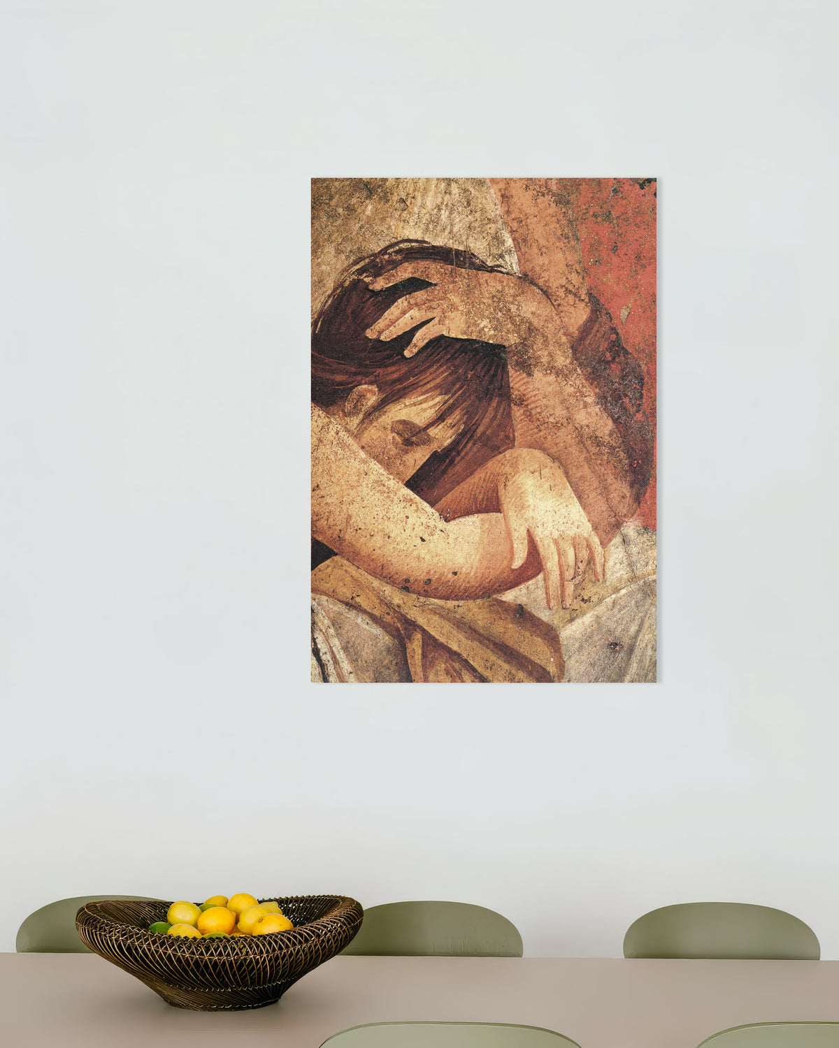 Poster of Woman comforting initiate from Villa of the Mysteries Poster